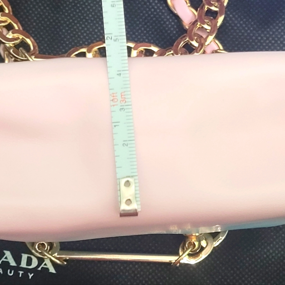 Yves Saint Laurent blue and pink mini bag with circular handel - Picture 6 of 16